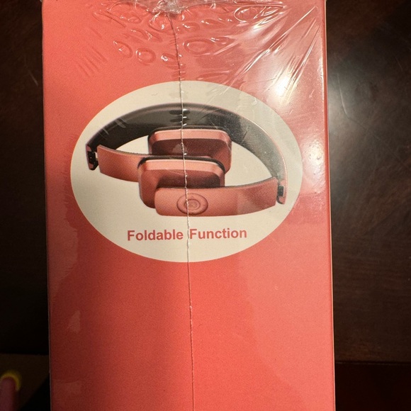 Foldable Pink Headphones